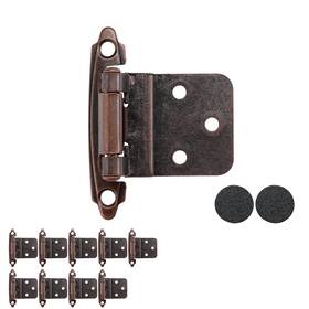 Ch201-orb-p20 Jqk 3/8 Inch Inset Cabinet Door Hinges Oil Rubbed Bronze 20 Pack 10 Pairs Fl