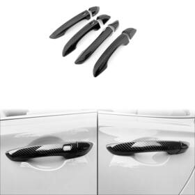 G703-p-zu Juiveel Carbon Fiber Style Abs Car Exterior Door Handle Cover Set Outside