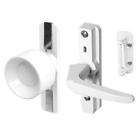 5151 K Prime Line Products White Screen Door Universal Knob Latch Adjustable
