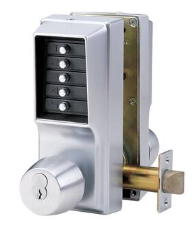 Ee1011ee101126d Kaba Ilco Ee1011/ee1011 2-3/4 Inch Backset Mechanical Pushbutton - Chrome