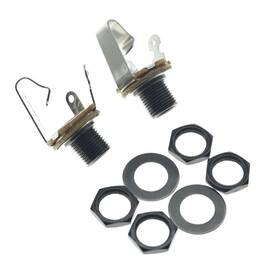 2xk1916-bn Kaish Black Nickel Premium 2-pack Brass Material Metric Thread Audio 1/4 Inch Fem