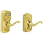 Lever-fe595 Keypad Brass Plymouth Ply Bright Fla 505 Schlage 605 V