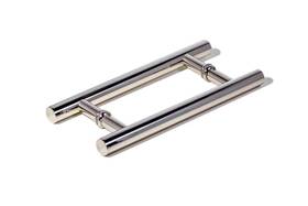 Keytiger 635231549914 1 Foot Length Back-to-back Stainless Steel Entry Door Handles Chrome Mirror P