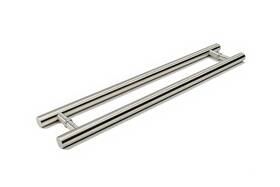 Kt3001-450-25-01 Keytiger 18 Inch 2-sided Modern Front Door Handles In Brushed Nickel Satin Finish Sta
