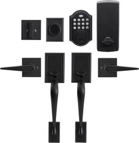 Kiayaci 445046313302 Double Door Lock Set Handle Sets Entry Locksets With Keypad De