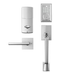 A-sj03018-usam021 Kiayaci Front Door Lock Set Handle Sets Brushed Nickel Entry
