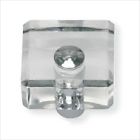 3145-ch Knob 1.25 Square Optimism Atlas Polished Chrome Homewares .