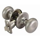 Knob 2-way Satin Cambridge Backset Passage Latch Adjustable Door Nickel Finish