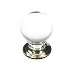 Bwp3637 Knob Glass Chrome 1-.13 Belwith . Glch