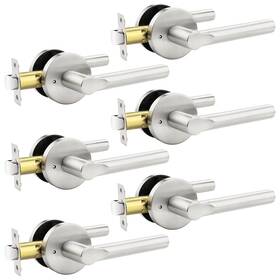 Dl30407snbk6p Knobelite Privacy Door Handles Interior Keyless Lever Left And Right Hand
