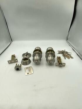 Knobonly 710328083929 Keyed Alike Exterior Door Knob Round Lock One Sided Deadbolt Set Of 7