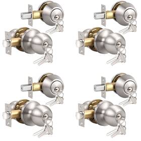 Knobonly 717332827969 All Keyed Same Entry Door Knobs With Double Cylinder Deadbolt For Exterior