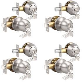 Knobonly B07h2xkg6v Entry Door Knobs And Double Cylinder Deadbolt Keyed Alike Handle
