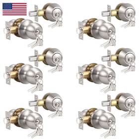 Knobonly B07nqdngks Keyed Alike Exterior Door Knob Round Outdoor Lock One Sided Deadbolt