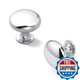 B0dg8x6wtb Knobonly 30 Pack Cabinet Knobs Polished Chrome 1-1/4 Inch Kitchen Drawer Pulls