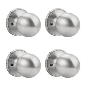 B0dhglx4hl Knobonly 4-pack Non-turning Indoor Door Knobs Satin Nickel Closet Handles