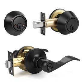 B0fdvhvsw7 Knobonly 1 Set Entry Door Lever And Deadbolt Lock Deadbolts Keyed Both Side