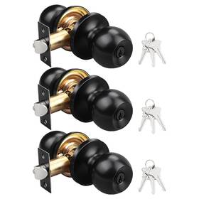 Knobwell 715624233931 Key Entry Door Locks With Same Keys Antique Ball Privacy Knob