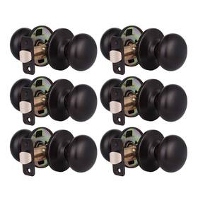 Knobwell 715624234235 6 Pack Oil Rubbed Bronze Closet Door Knobs Interior Passage Keyl