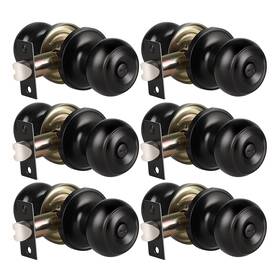 Knobwell 715624238646 6 Pack Privacy Door Knob For Bathroom Or Bedroom Knobs Round Interior D