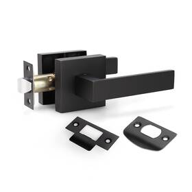 Knobwell 715624458129 Matte Black Heavy Duty Interior Door Handle Closet Handles Cla
