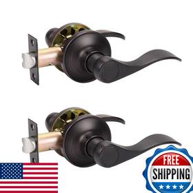 B0b1q1c59r Knobwell 2 Pack Bronze Modern Keyless Passage Door Handle Interior