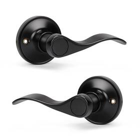 B0b97cxyv1 Knobwell 3 Set Dummy Door Knobs Inside Handles Matte Black French Closet Wave