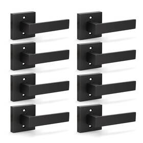 Knobwell B0c33smj8h Dummy Lever Door Handles 8 Pack Interior Levers Modern Square