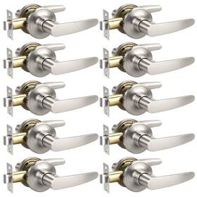 B0d9q6ly3s Knobwell 10 Pack Satin Nickel Door Handles Passage Levers Heavy Duty