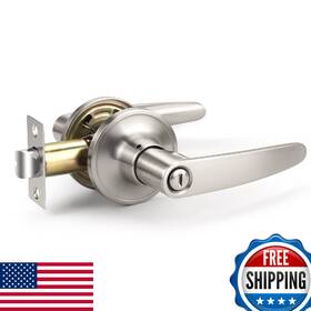 B0d9q7ytr3 Knobwell 4 Pack Satin Nickel Privacy Door Handles Lockset Zinc Alloy