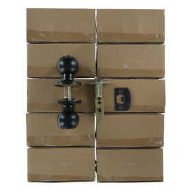 Knobwell Bed And Bath Privacy Locking Door Knobs Matte Black 10 Pack Open Box