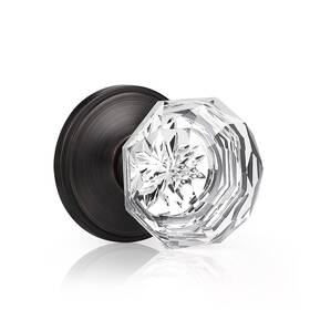 Fba-joy-dlc3-orb-dm-1pack Knobwell 1 Pack Crystal Individual Dummy Door Knob Single Sided Classic Rosette Facet