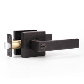 Fba-lj-l01-orb-bk-1pack Knobwell Heavy Duty Privacy Bathroom Lever Lock Set For Interior Door Bedroom Ha