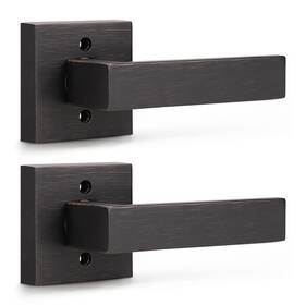 Fba-lj-l01-orb-dmn-2pack Knobwell 2 Pack Heavy Duty Dummy Door Lever Handle Single Sided Fo