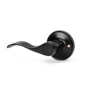 Jo-12061-bk-dm-l-1pack Knobwell 1 Pack Dummy Door Knob Black Lever Handle Inactive H