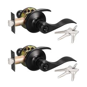 L-12061-bk-etc-2pack Knobwell 2 Pack Entrance Lever Door Handle For Office/front Front Entry Han