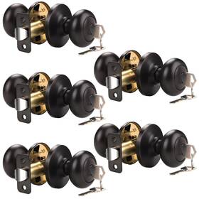 L-5766-orb-etc-5pack Knobwell Keyed Entry Door Knobs With Same Keys Modern Knob Alike 5 Pack