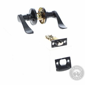 Knobwell Passage Door Levers For L R Handing Matte Black 6 Pack Open Box