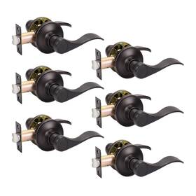 Zd-12061-orb-ps-6pack Knobwell 6 Pack Passage Door Levers Handle Sets Hallway Closet Leve