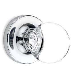 Kobelle 642888934529 Passage Round Ball Crystal Door Knobs Polished Chrome Rosette