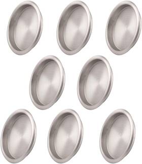 Sn002 Kovosch 8 Pack Closet Door Finger Pull Satin Nickel- 2-1/8 Inch Round Sliding Pu