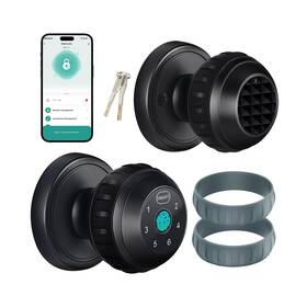 Hh-530 Kuelor Smart Fingerprint Door Knob Keyless Entry Lock With Keypad And Replaceabl