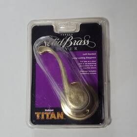 01-08068-000-lhl Kwikset New Titan Forged Solid Brass Dummy Lever Left Hand Door Pull Handle