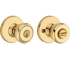 Kwikset 042049345414 Keyed Entry Door Knob Polished Brass Tylo Secure Gold 400t 3 Cp New