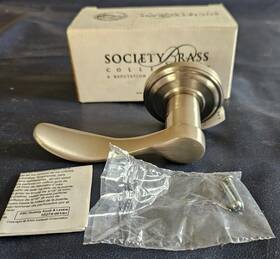 97420-063 Kwikset 042049820485 Society Brass 742pml Rh 15 Pembroke Inactive With Flat Rose