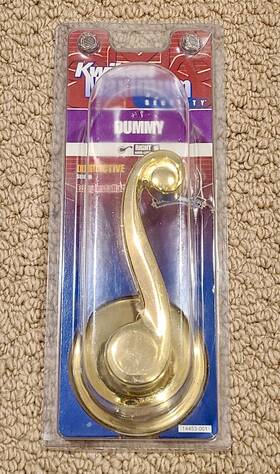 488ll Kwikset 042049950373 Dummy Door Lever Handle Rh 3 Polished Brass Distinctive