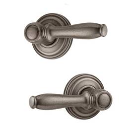 Kwikset 059184088458 Weiser Ashfield Rustic Pewter Passage Hall/closet Door Lever Handle
