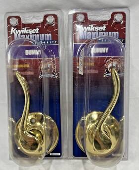 14453-001 Kwikset 2 Dummy Lever Gold Right
