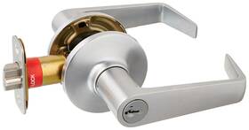 154sylsqt-15 Kwikset Sydney Square Passage Door Lock Satin Nickel Finish