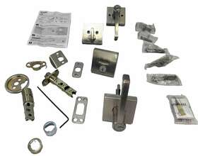 200csl Kwikset 15 6al Casey Satin Nickel Passage Door Handle And Deadbolt For Parts Not Working